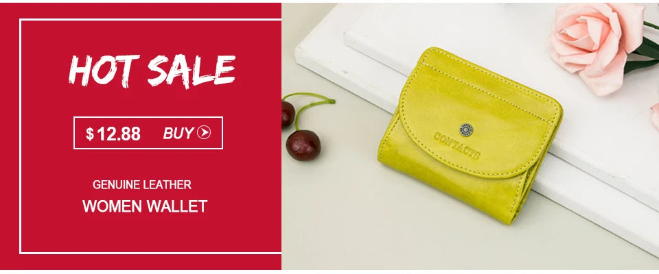 Portefeuille Femme Cuir Véritable Luxe Rose - Porte-Monnaie Compact Fermoir Hasp Porte-Carte Qualité