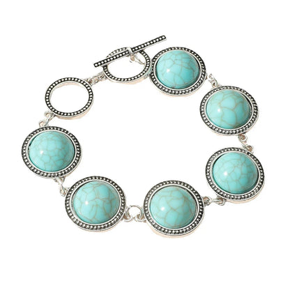 Bracelet Perles Rondes Bohème Vintage Ajustable – Charm Perles Acrylique Femme