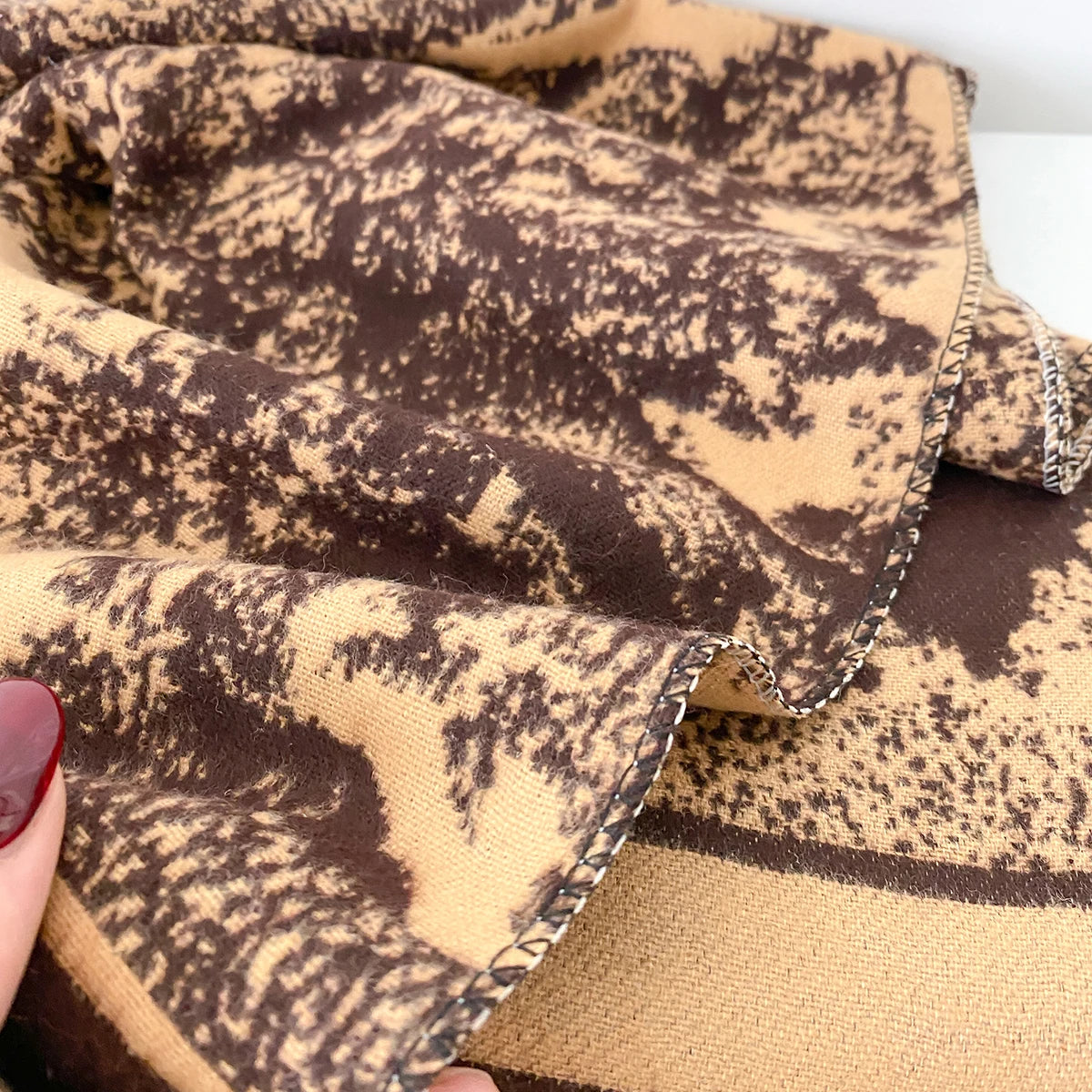 Foulard Écharpe Cachemire Luxe Femme Hiver - Châle Pashmina Rayé Imprimé Poncho Franges