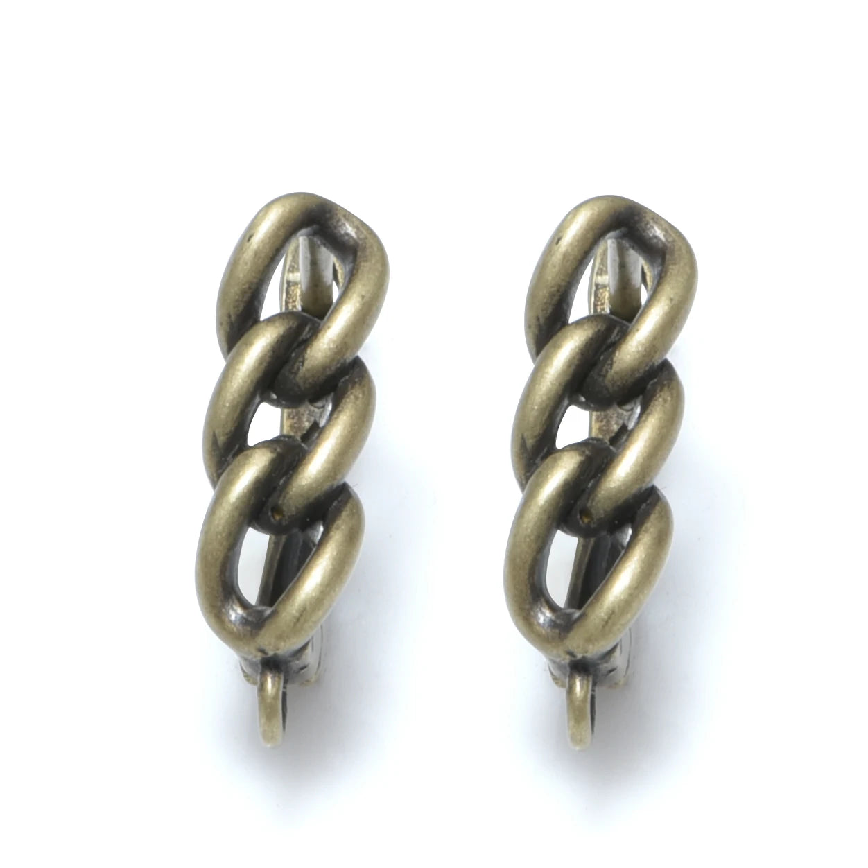 Boucles d'Oreilles Géométriques Bronze Antique - Accessoires DIY Cuivre