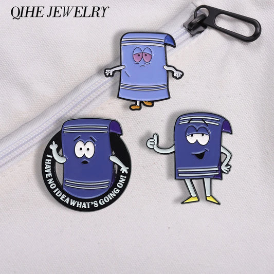 Pin's Émaillé Towelie Anime Comédie – Broche Badge Humoristique Unisexe