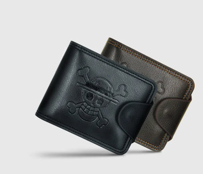 Portefeuille Homme Bifold Cuir PU Slim - Porte-Cartes Court Business Compact
