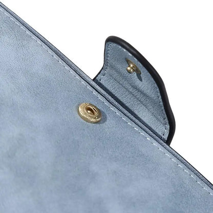 Portefeuille Long Femme Cuir Givré Vintage - Pochette Zip avec Porte-Cartes