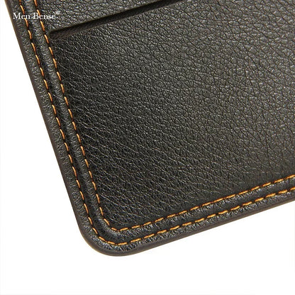 Portefeuille Homme Bifold Cuir PU Slim - Porte-Cartes Court Business Compact