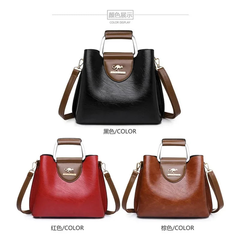 Sac à Main Femme Cuir Véritable Luxe Designer - Bandoulière Crossbody Élégant