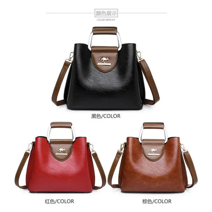 Sac à Main Femme Cuir Véritable Luxe Designer - Bandoulière Crossbody Élégant