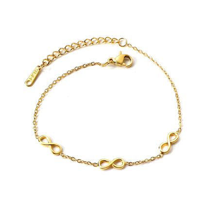Bracelet Acier Inoxydable Plaqué Or – Pendentifs Tendance Haut de Gamme