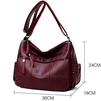 Sac à Main Femme Cuir Véritable Luxe - Crossbody Messenger Designer Haute Qualité