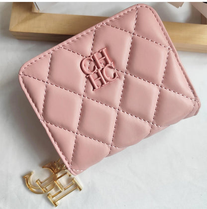 Portefeuille Femme Cuir PU Artisanat Exquis - Compact Multi-Cartes Chic Durable