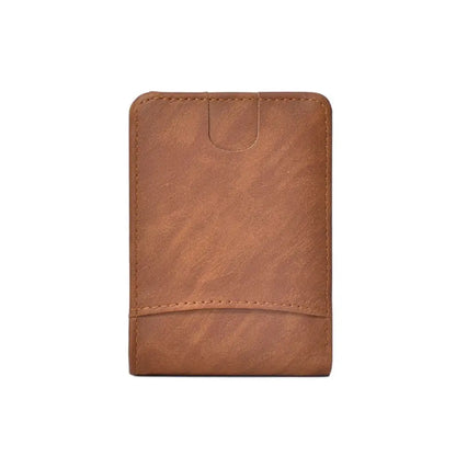 Portefeuille Homme Cuir PU Imperméable - Porte-Carte Compact Pliable Léger pour Voyage et Quotidien