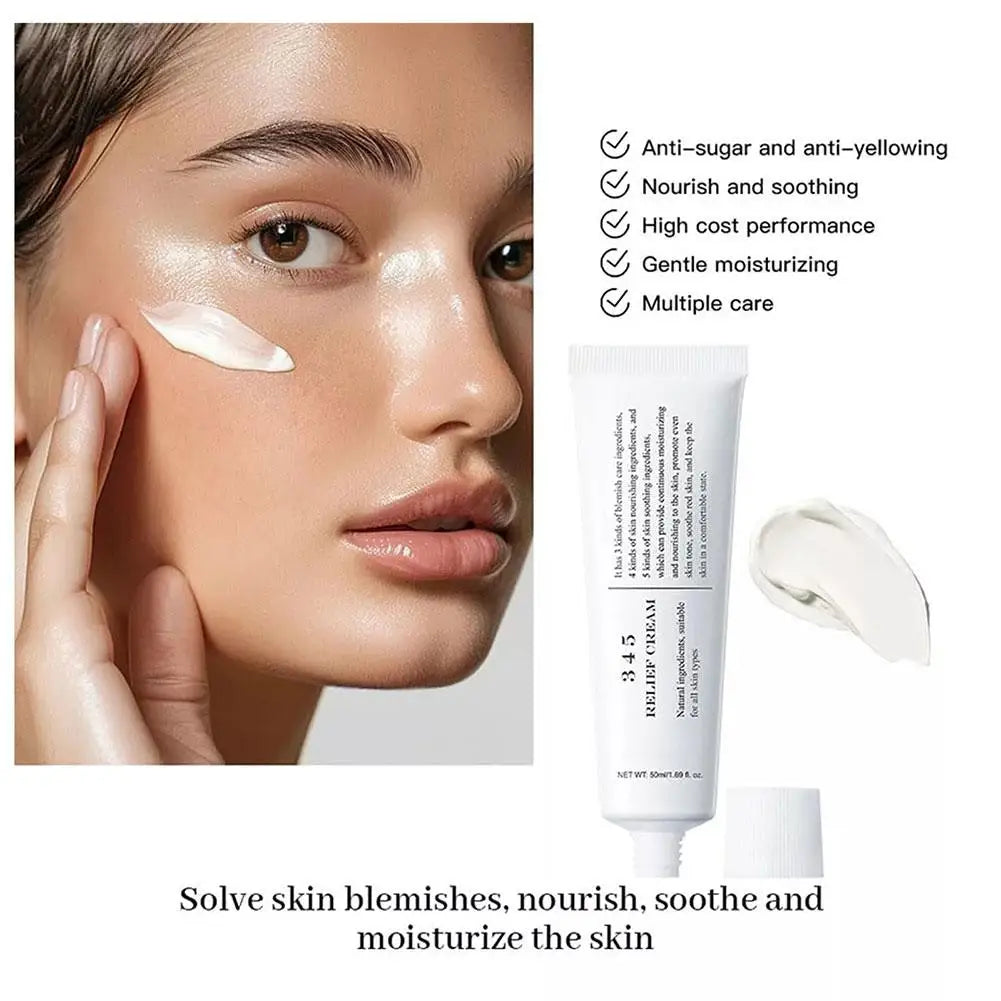 Crème Relief Antioxydante 50ml - Apaisante Réparatrice Hydratante Sérum Visage Soin Beauté