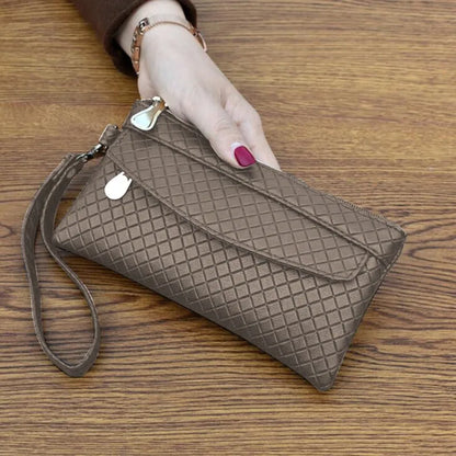 Portefeuille Femme Long Classique Cuir PU Bracelet - Clutch Bag Grande Capacité Téléphone Fashion Simple