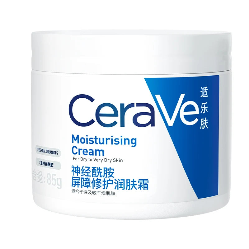 Crème Hydratante CeraVe 85g - Acide Hyaluronique Céramides Visage Corps Peau Sèche Sans Huile