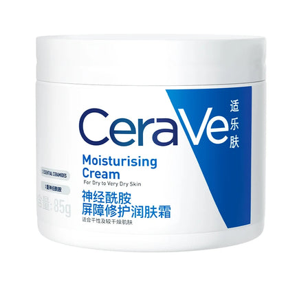 Crème Hydratante CeraVe 85g - Acide Hyaluronique Céramides Visage Corps Peau Sèche Sans Huile