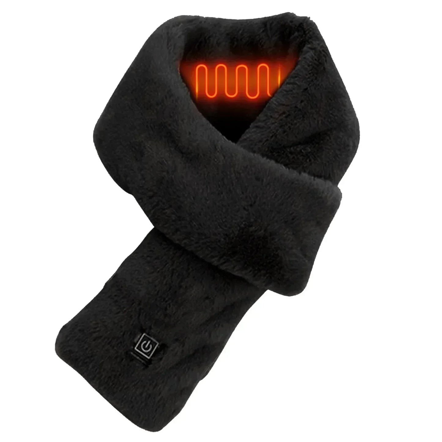 Foulard Écharpe Chauffant USB Rechargeable Femme Homme - Laine Hiver Cou Ski Kaki