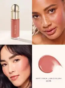 Blush Liquide Rare Beauty Grace Faith - Fard Joues Effet Miroir Gloss Lèvres Teint Éclatant