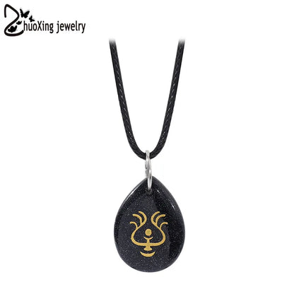 Collier Pendentif Tasse Thé Émail Fait Main - Chaîne Longue Pull Bohème