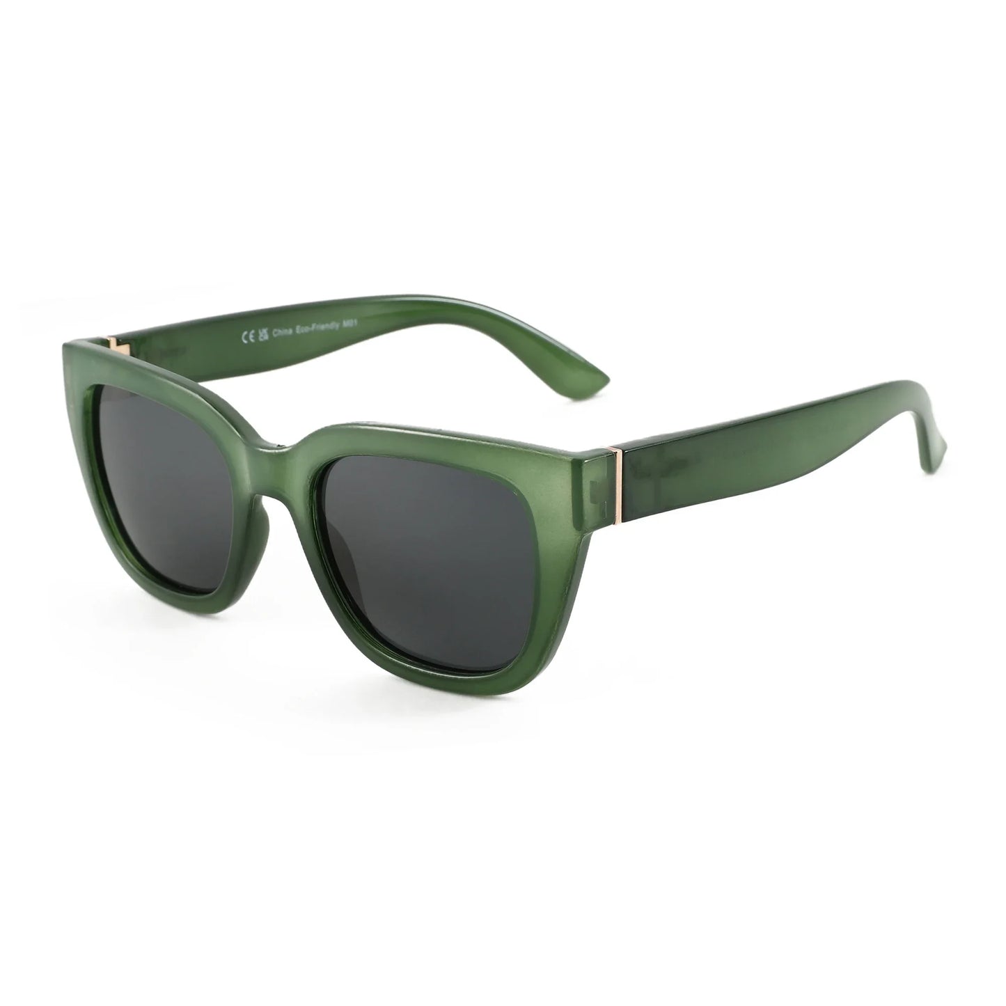 ZENOTTIC Lunettes de Soleil Carrées Polarisées Rétro — UV400, Femme