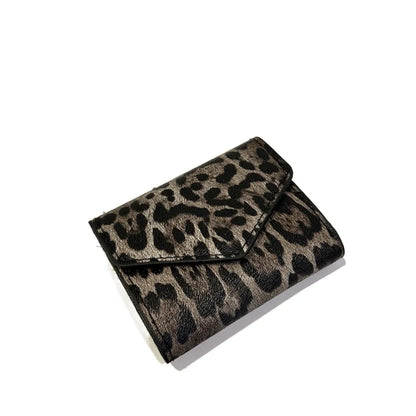 Portefeuille Femme Court Cuir PU Argenté - Porte-Carte Zippé Ultra Fin Multifonction Élégant