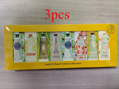 Set Crèmes Mains 3pcs - Karité Sakura Rose Hydratante Nourrissante Anti-Sécheresse Cadeau Beauté