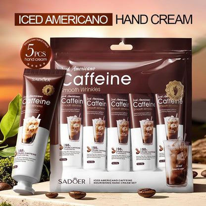 Set Crèmes Mains Café Américain Glacé - Hydratation Profonde Protection Automne Hiver Nourrissante