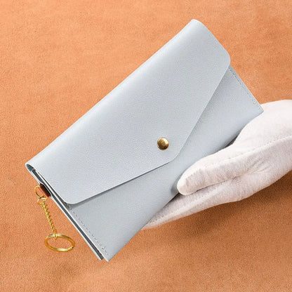 Portefeuille Femme Enveloppe Rétro Cuir PU - Clutch Porte-Cartes Téléphone Monnaie