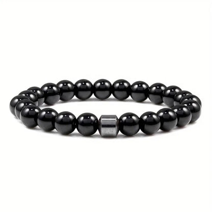 Bracelet Perles de Pierre Naturelle – Énergie & Style Unisexe