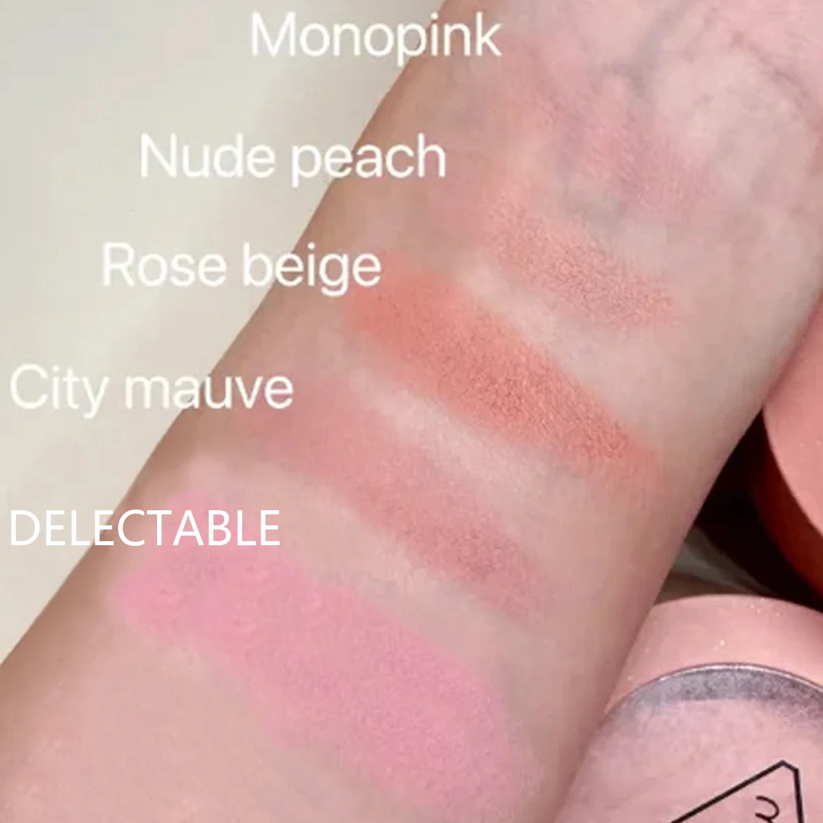 Blush 3CE Mood Recipe Delectable - Poudre Soyeuse Modulable Pigmentation Naturelle Longue Tenue K-Beauty