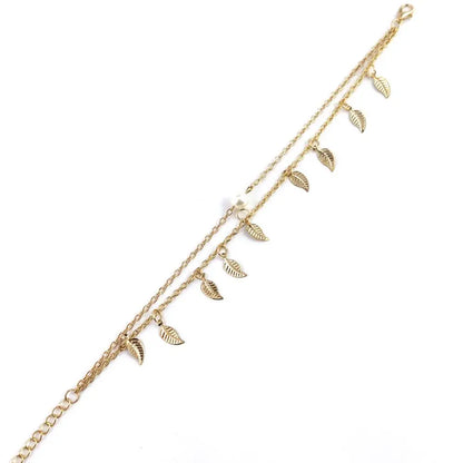 Chaîne de Cheville Bohème Perles Étoiles Pompons – Bracelet Pied Vintage Femme