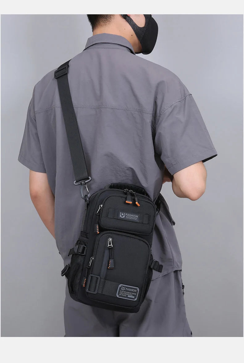 Sac Poitrine Multifonction en Nylon – Sport, Randonnée & Cyclisme