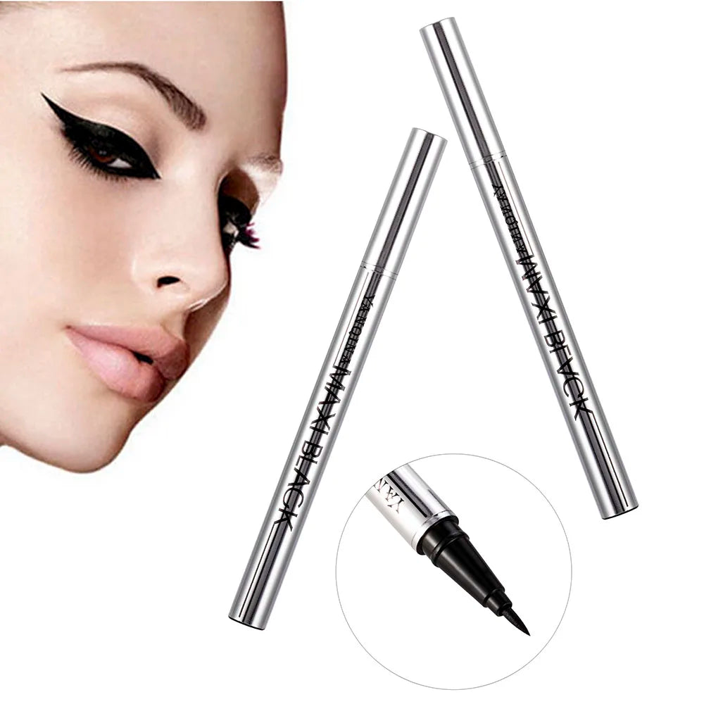 Crayon Eye-Liner YANQINA Noir Intense Waterproof - Eyeliner Longue Tenue Anti-Bavure Maquillage