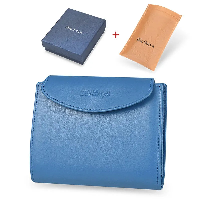 Portefeuille Femme Cuir Véritable - Porte-Monnaie Mini Clutch Porte-Cartes Bourgogne