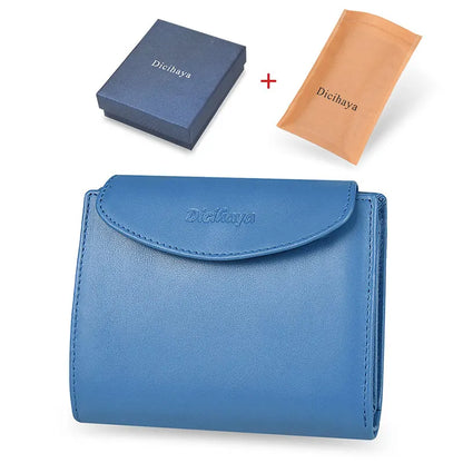 Portefeuille Femme Cuir Véritable - Porte-Monnaie Mini Clutch Porte-Cartes Bourgogne