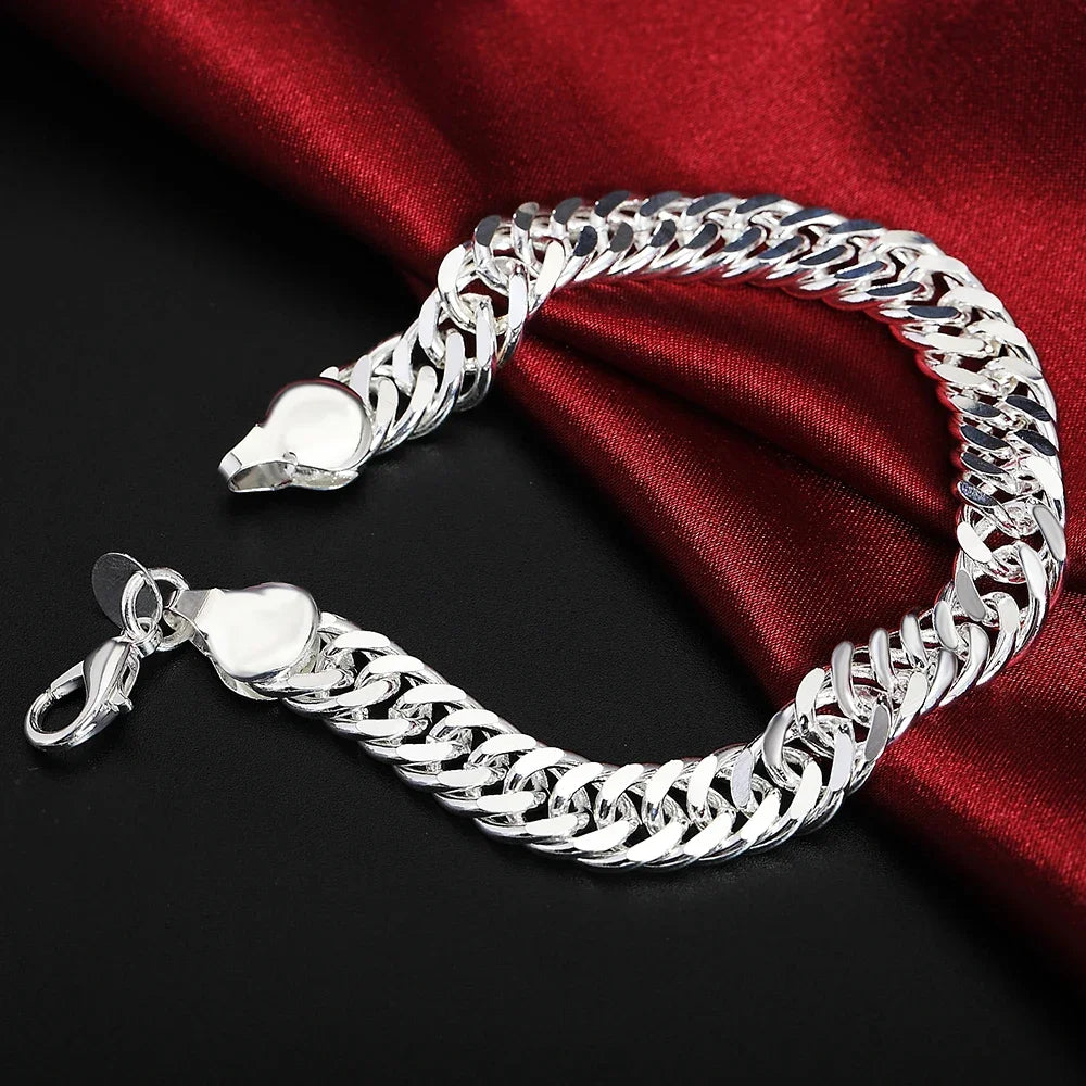 Bracelet Chaîne Argent Sterling 925 — Élégant et Minimaliste, 20 Coloris