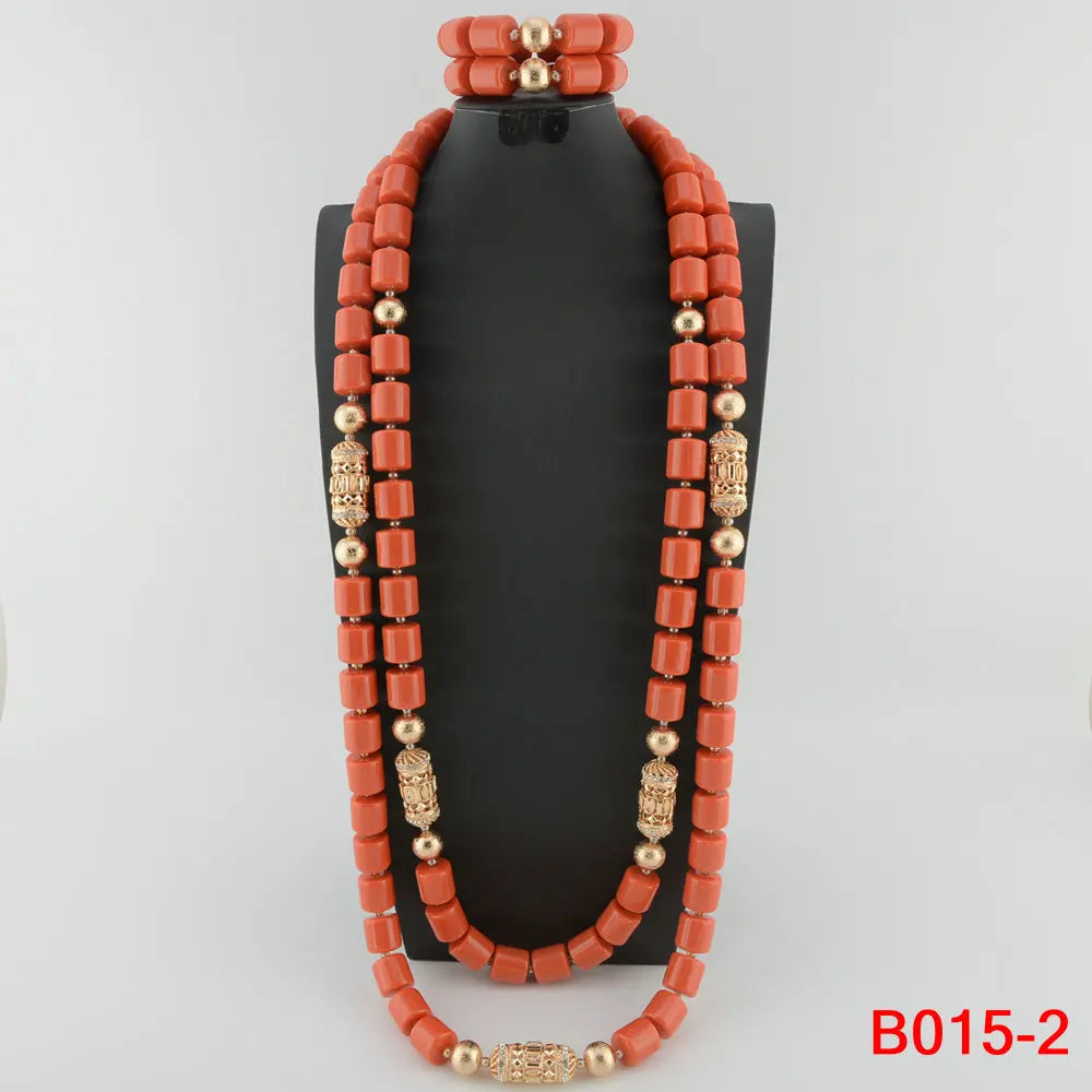 Ensemble Bijoux Perles Cristal Africain – Parure Mariée Luxe