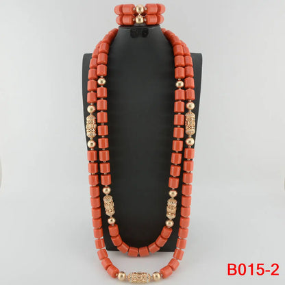 Ensemble Bijoux Perles Cristal Africain – Parure Mariée Luxe