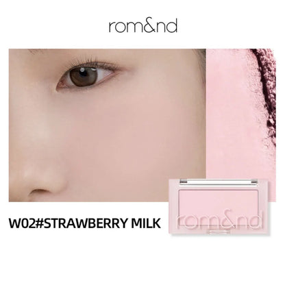 Blush rom&nd Better Than Cheek Peach Chip - Poudre Fine Modulable Sans Retombées Effet Naturel K-Beauty