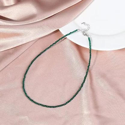 Collier Choker Perles Verre Bohème – Chaîne Courte Sweet Femme