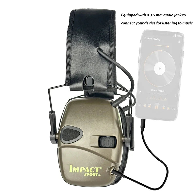 Casque Anti-Bruit Électronique Tir Sportif - Protection Auditive Impact