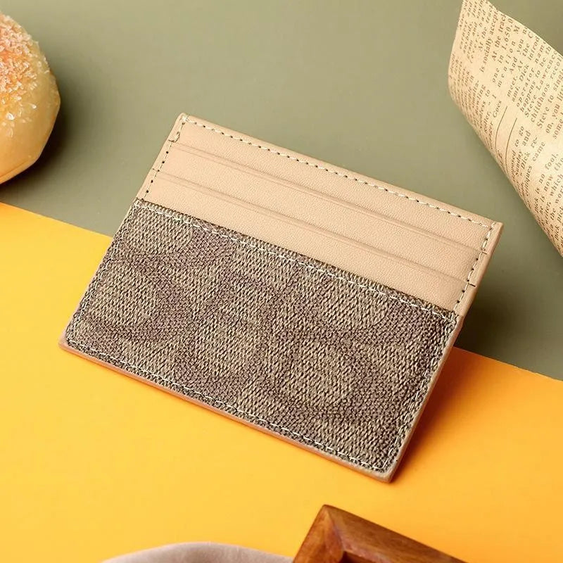 Portefeuille Femme Luxe Design Multi-Fonction - Porte-Cartes Cuir PU Court