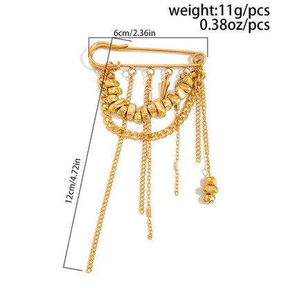 Broche Chaîne Pompons Irréguliers - Accessoire Multifonction Pantalon
