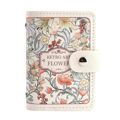 Portefeuille Femme 20 Poches Cartes Cuir PU - Porte-Cartes Étanche Grande Capacité