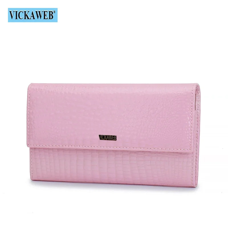 Portefeuille Femme Cuir Verni Noir - Porte-Monnaie Magnétique avec Fermoir Hasp Élégant