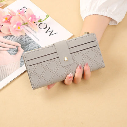 Portefeuille Femme Multi-Cartes Cuir PU - Organisateur de Voyage Décontracté