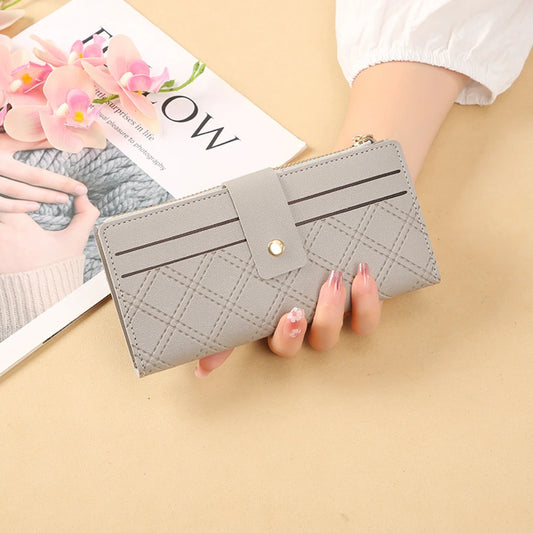 Portefeuille Femme Multi-Cartes Cuir PU - Organisateur de Voyage Décontracté