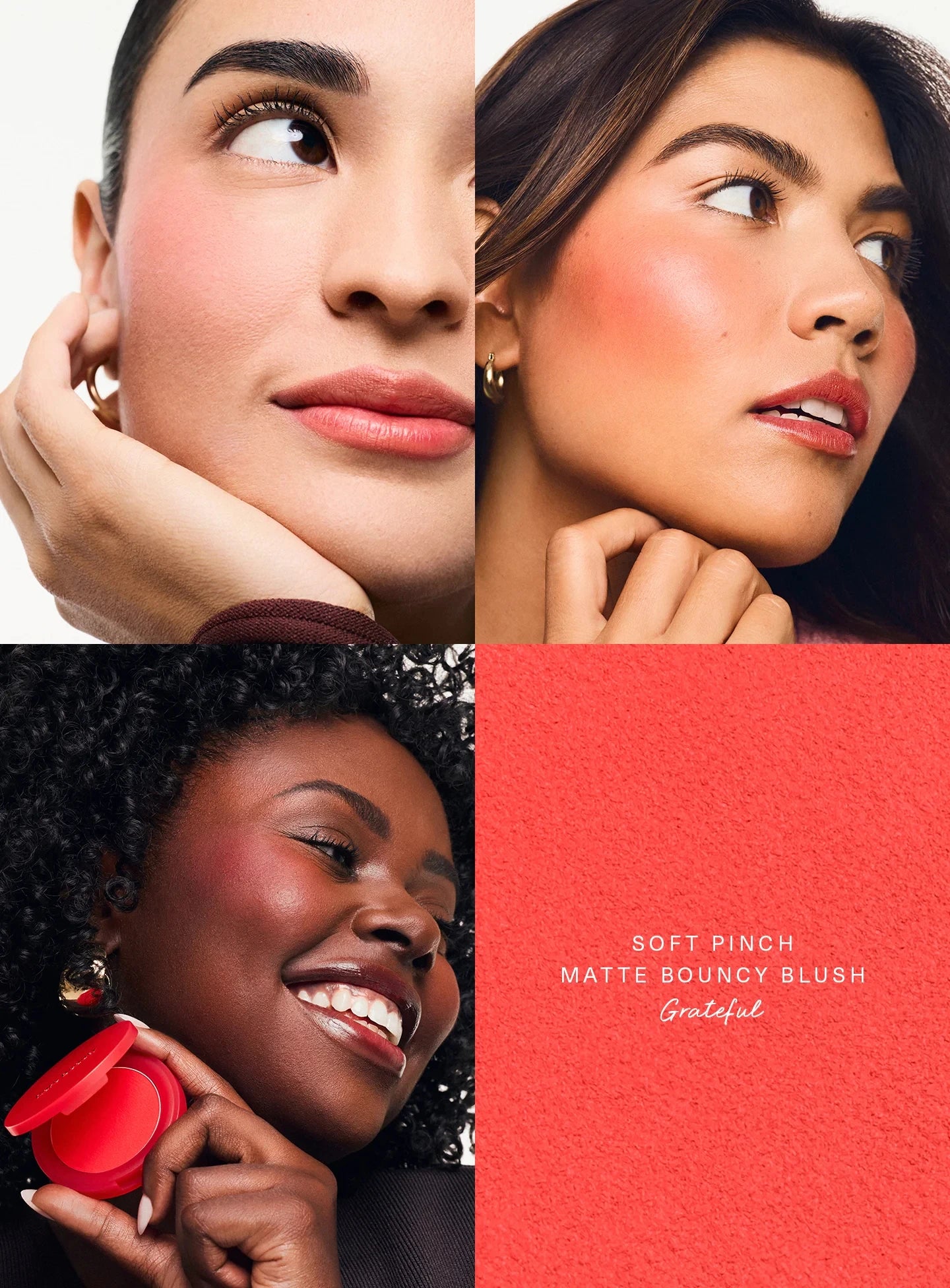 Blush Rare Beauty Soft Pinch Matte Worth - Crème Poudre Rebondi Coussiné Aérien Léger Flush Naturel