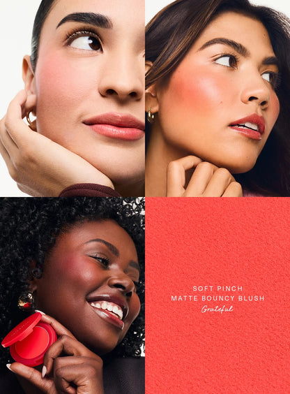 Blush Rare Beauty Soft Pinch Matte Worth - Crème Poudre Rebondi Coussiné Aérien Léger Flush Naturel