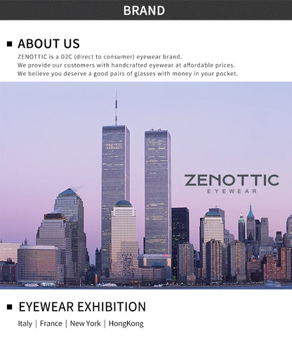 ZENOTTIC Lunettes de Soleil Polarisées Carrées — TR-90 Léger, UV400, Unisexe