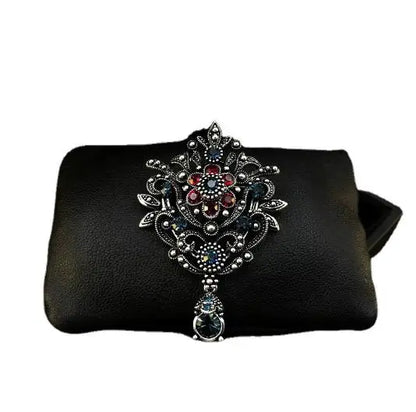 Broche Baroque Pierres Précieuses – Style Cour Élégant Unisexe