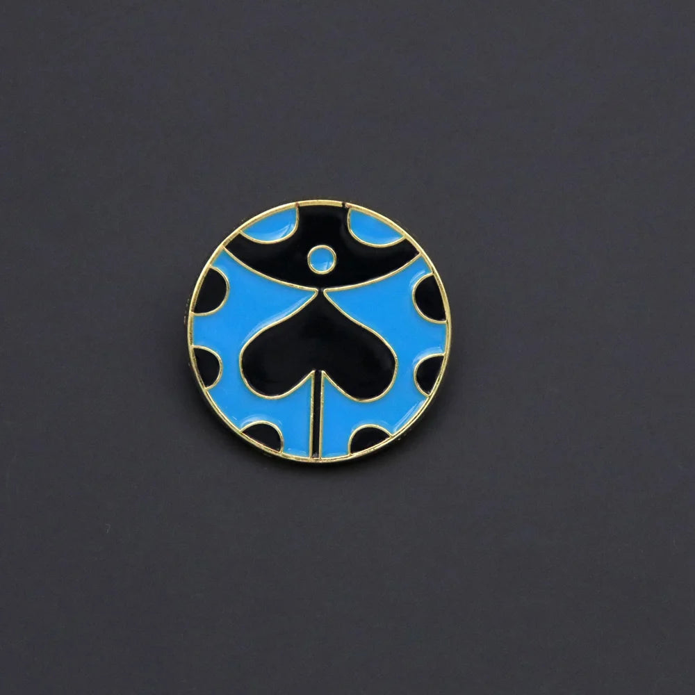 Pin's Émaillé Coccinelle Bleue JoJo's Bizarre Adventure Giorno Giovanna – Badge Broche Anime Fans